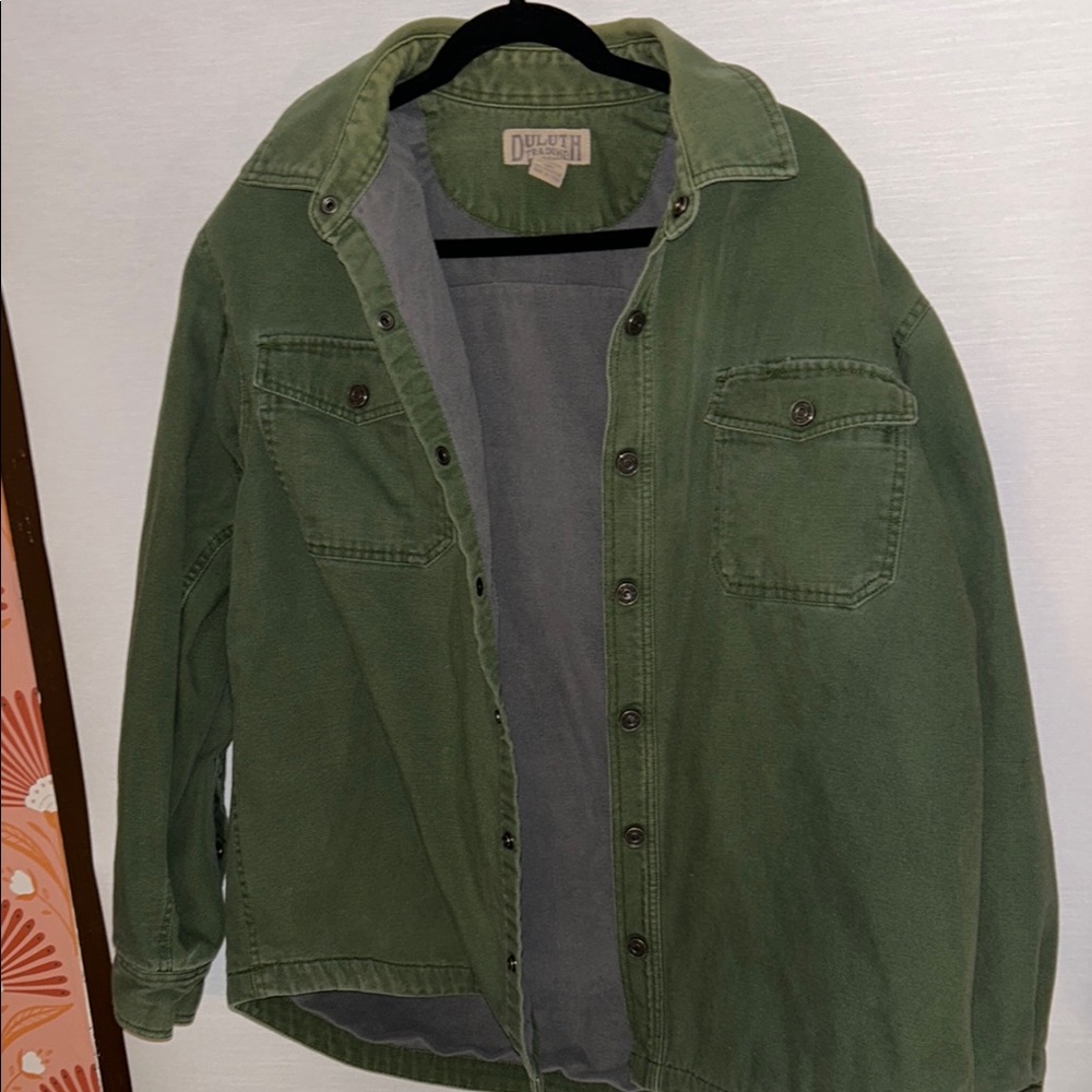 Men's Duluth Trading Co. Green Fleece Jacket